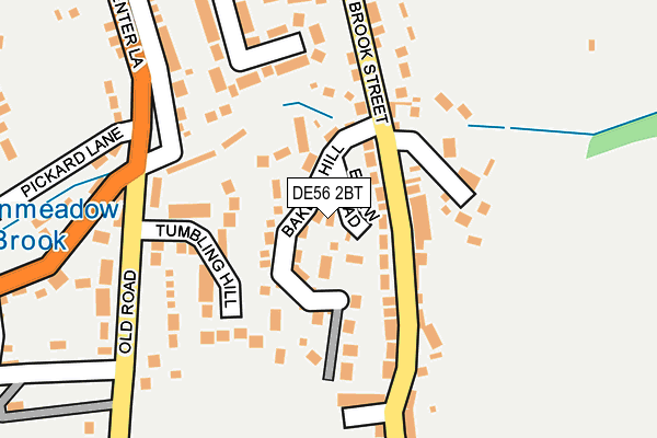 DE56 2BT map - OS OpenMap – Local (Ordnance Survey)