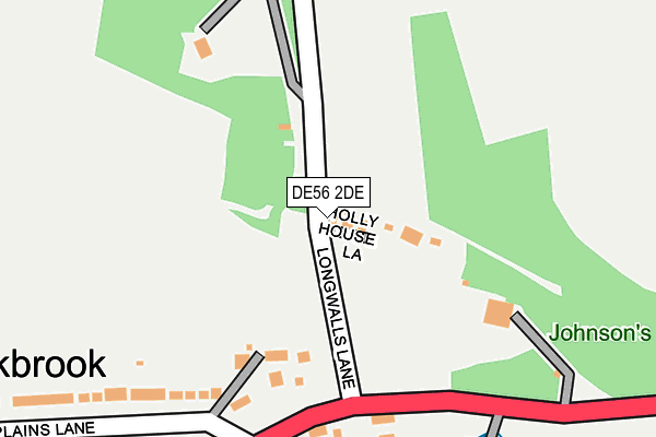 DE56 2DE map - OS OpenMap – Local (Ordnance Survey)
