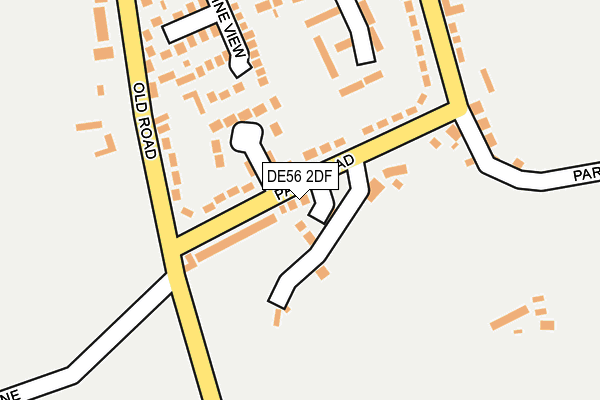 DE56 2DF map - OS OpenMap – Local (Ordnance Survey)
