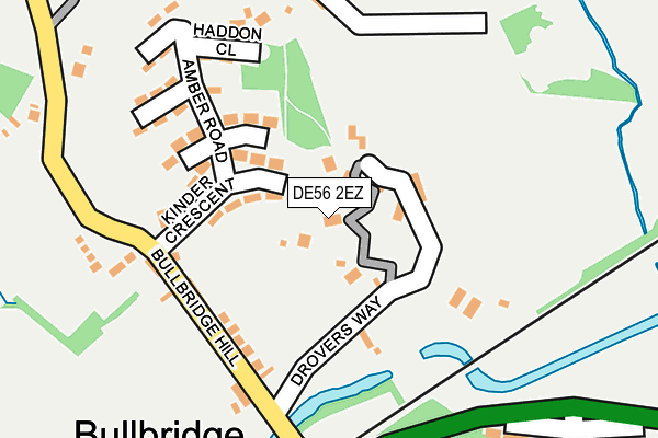 DE56 2EZ map - OS OpenMap – Local (Ordnance Survey)