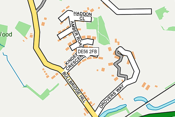 DE56 2FB map - OS OpenMap – Local (Ordnance Survey)