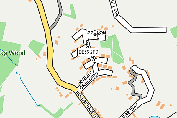 DE56 2FD map - OS OpenMap – Local (Ordnance Survey)