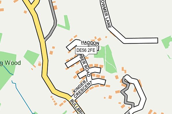 DE56 2FE map - OS OpenMap – Local (Ordnance Survey)