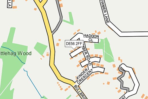 DE56 2FF map - OS OpenMap – Local (Ordnance Survey)
