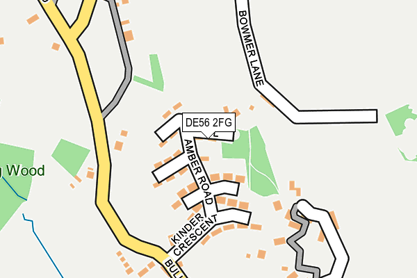 DE56 2FG map - OS OpenMap – Local (Ordnance Survey)