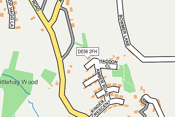 DE56 2FH map - OS OpenMap – Local (Ordnance Survey)