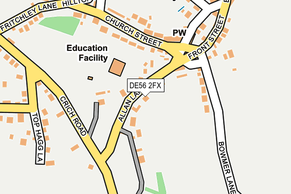 DE56 2FX map - OS OpenMap – Local (Ordnance Survey)