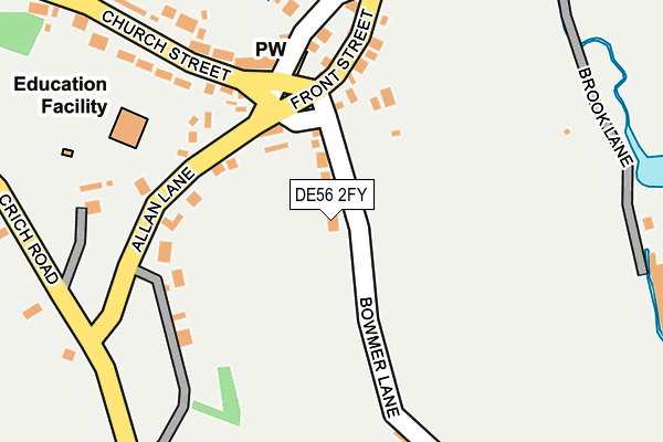 DE56 2FY map - OS OpenMap – Local (Ordnance Survey)