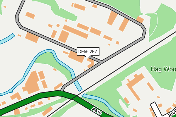 DE56 2FZ map - OS OpenMap – Local (Ordnance Survey)
