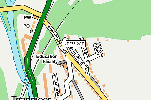 DE56 2GT map - OS OpenMap – Local (Ordnance Survey)
