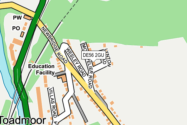 DE56 2GU map - OS OpenMap – Local (Ordnance Survey)