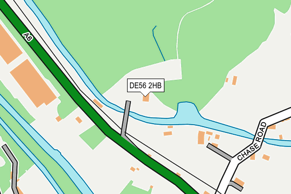 DE56 2HB map - OS OpenMap – Local (Ordnance Survey)