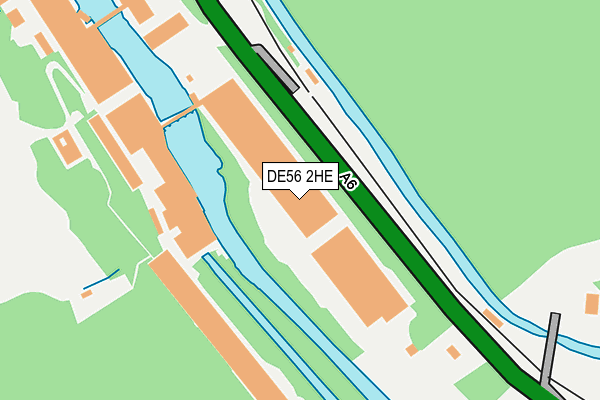 DE56 2HE map - OS OpenMap – Local (Ordnance Survey)