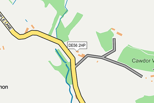 DE56 2HP map - OS OpenMap – Local (Ordnance Survey)