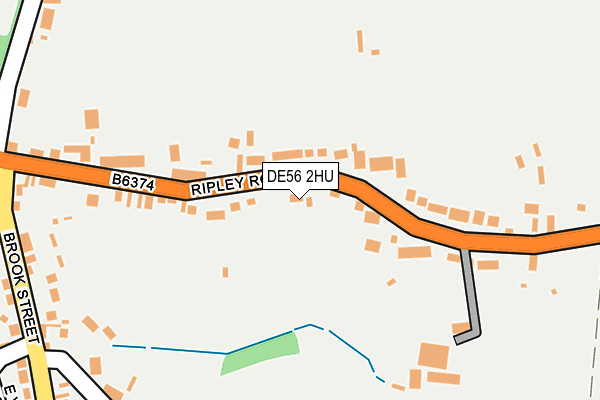 DE56 2HU map - OS OpenMap – Local (Ordnance Survey)