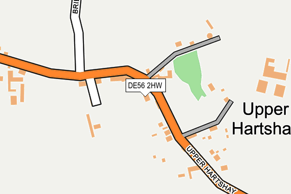 DE56 2HW map - OS OpenMap – Local (Ordnance Survey)
