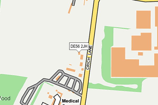 DE56 2JH map - OS OpenMap – Local (Ordnance Survey)