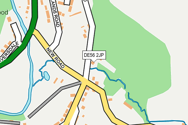 DE56 2JP map - OS OpenMap – Local (Ordnance Survey)