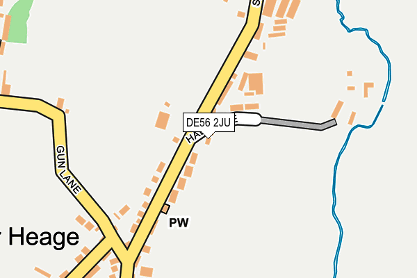 DE56 2JU map - OS OpenMap – Local (Ordnance Survey)