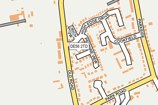 DE56 2TD map - OS OpenMap – Local (Ordnance Survey)
