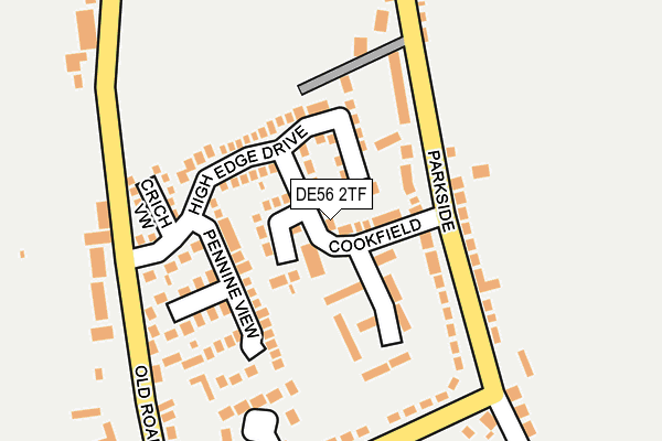 DE56 2TF map - OS OpenMap – Local (Ordnance Survey)