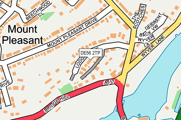 DE56 2TP map - OS OpenMap – Local (Ordnance Survey)