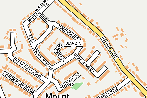 DE56 2TS map - OS OpenMap – Local (Ordnance Survey)
