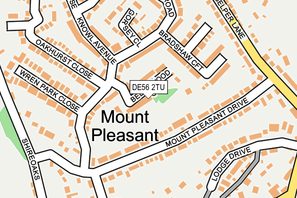DE56 2TU map - OS OpenMap – Local (Ordnance Survey)