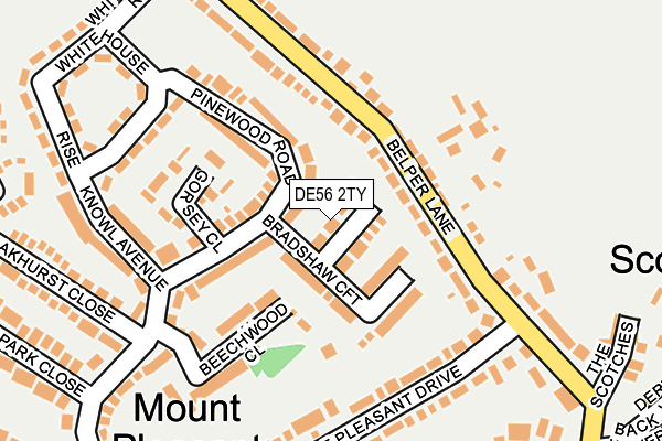 DE56 2TY map - OS OpenMap – Local (Ordnance Survey)