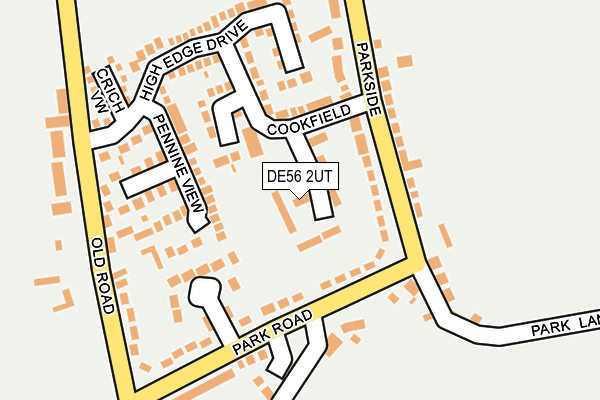 DE56 2UT map - OS OpenMap – Local (Ordnance Survey)
