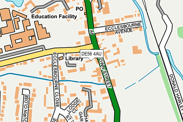DE56 4AU map - OS OpenMap – Local (Ordnance Survey)