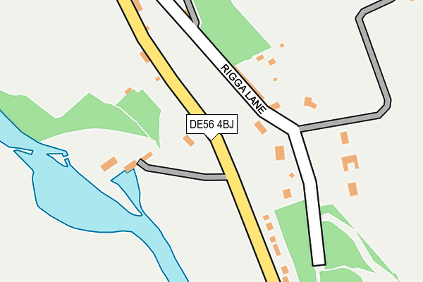 DE56 4BJ map - OS OpenMap – Local (Ordnance Survey)