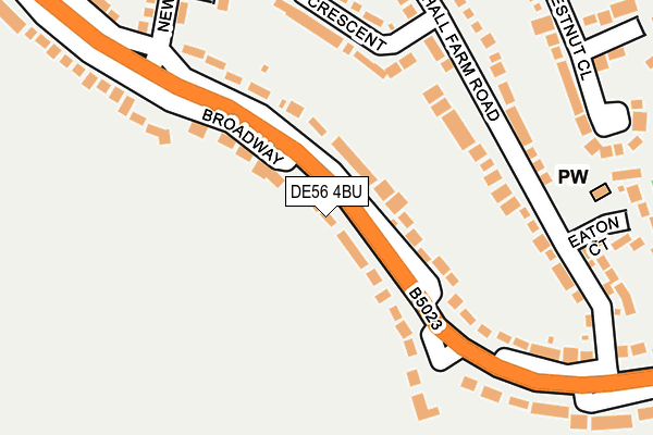 DE56 4BU map - OS OpenMap – Local (Ordnance Survey)
