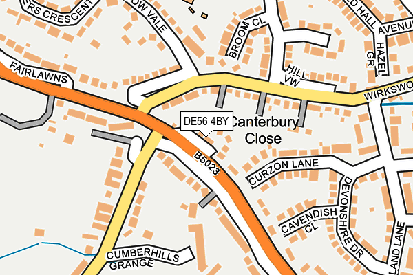 DE56 4BY map - OS OpenMap – Local (Ordnance Survey)