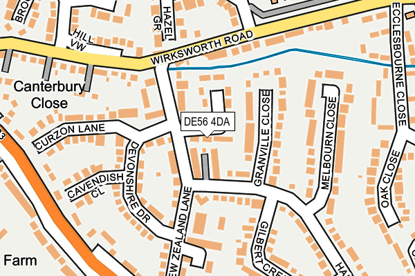 DE56 4DA map - OS OpenMap – Local (Ordnance Survey)