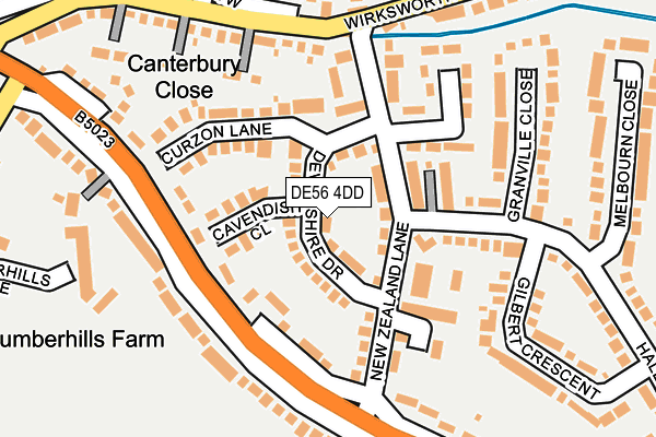 DE56 4DD map - OS OpenMap – Local (Ordnance Survey)