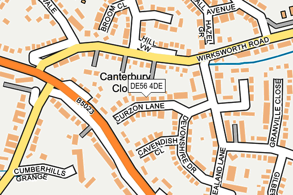 DE56 4DE map - OS OpenMap – Local (Ordnance Survey)