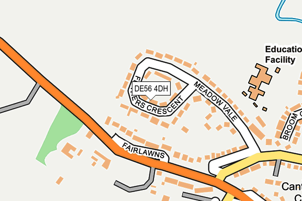 DE56 4DH map - OS OpenMap – Local (Ordnance Survey)