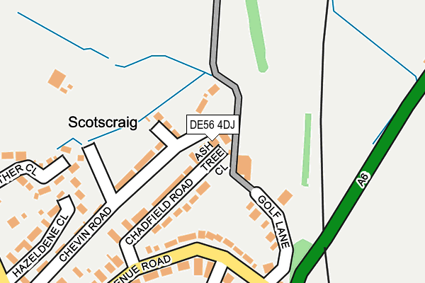 DE56 4DJ map - OS OpenMap – Local (Ordnance Survey)