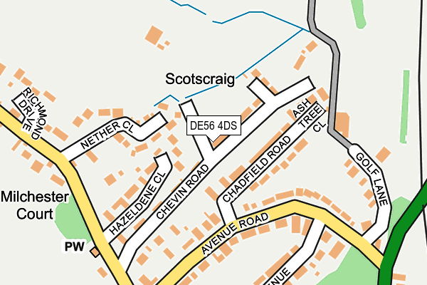 DE56 4DS map - OS OpenMap – Local (Ordnance Survey)