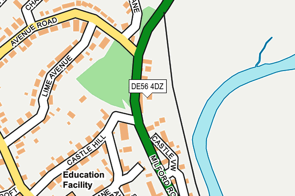 DE56 4DZ map - OS OpenMap – Local (Ordnance Survey)