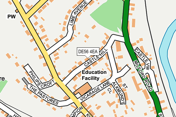 DE56 4EA map - OS OpenMap – Local (Ordnance Survey)
