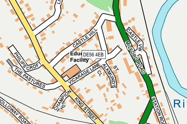 DE56 4EB map - OS OpenMap – Local (Ordnance Survey)