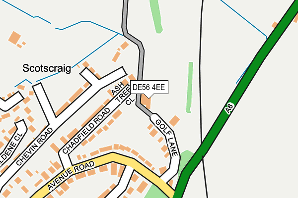 DE56 4EE map - OS OpenMap – Local (Ordnance Survey)