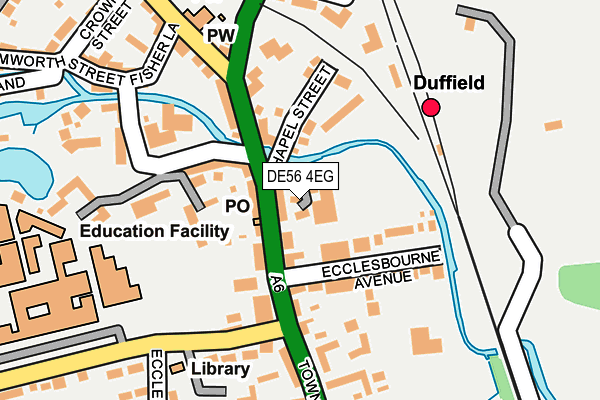 DE56 4EG map - OS OpenMap – Local (Ordnance Survey)