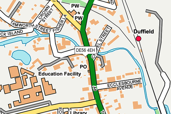 DE56 4EH map - OS OpenMap – Local (Ordnance Survey)