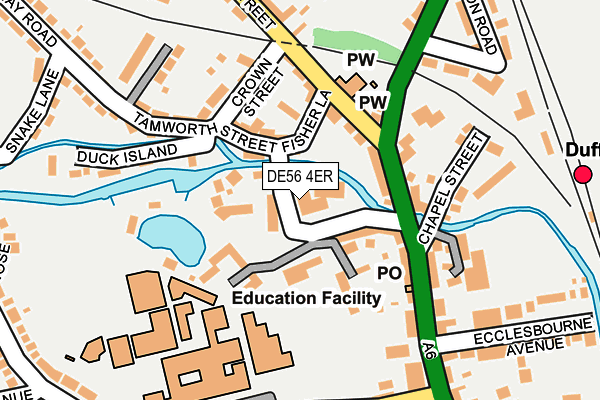 DE56 4ER map - OS OpenMap – Local (Ordnance Survey)