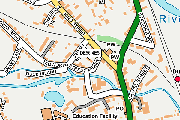 DE56 4ES map - OS OpenMap – Local (Ordnance Survey)