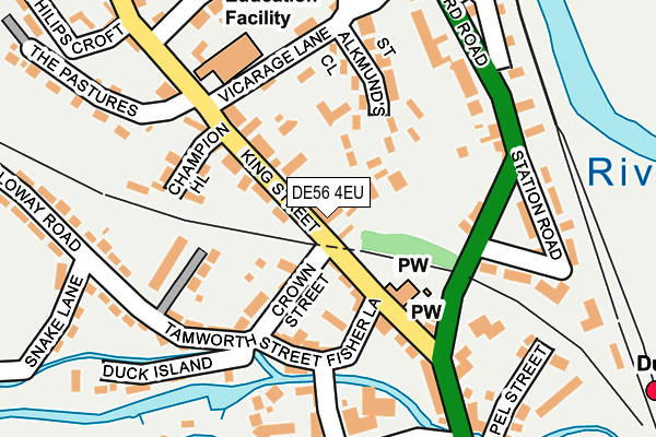 DE56 4EU map - OS OpenMap – Local (Ordnance Survey)
