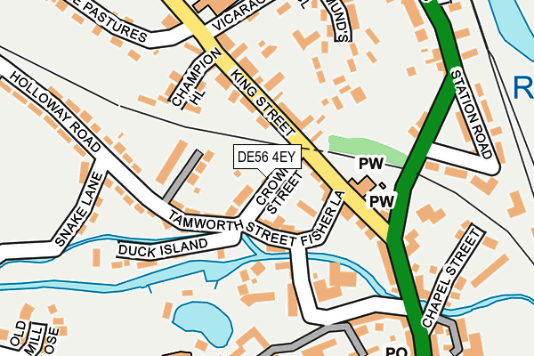 DE56 4EY map - OS OpenMap – Local (Ordnance Survey)